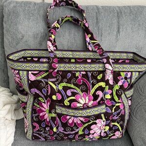 Vera Bradley Purple punch Extra Large Tote Weekender Bag